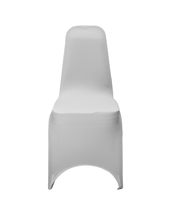 Banquet Chair with Fitted Cloth - White