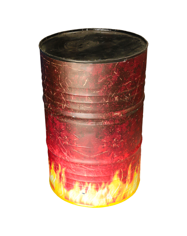 Oil Drum - Metal - Customise Graphic