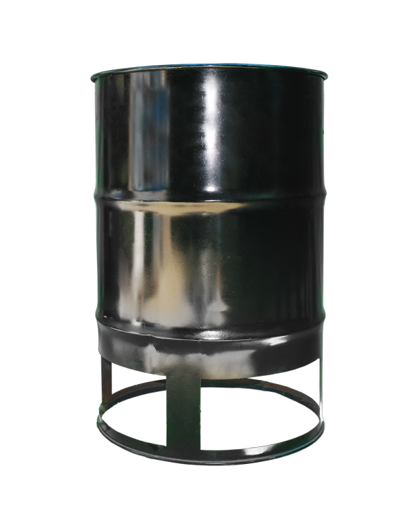 Oil Drum with Fan - Metal - Black