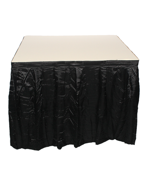 3' x 3' Table with Skirting - Black