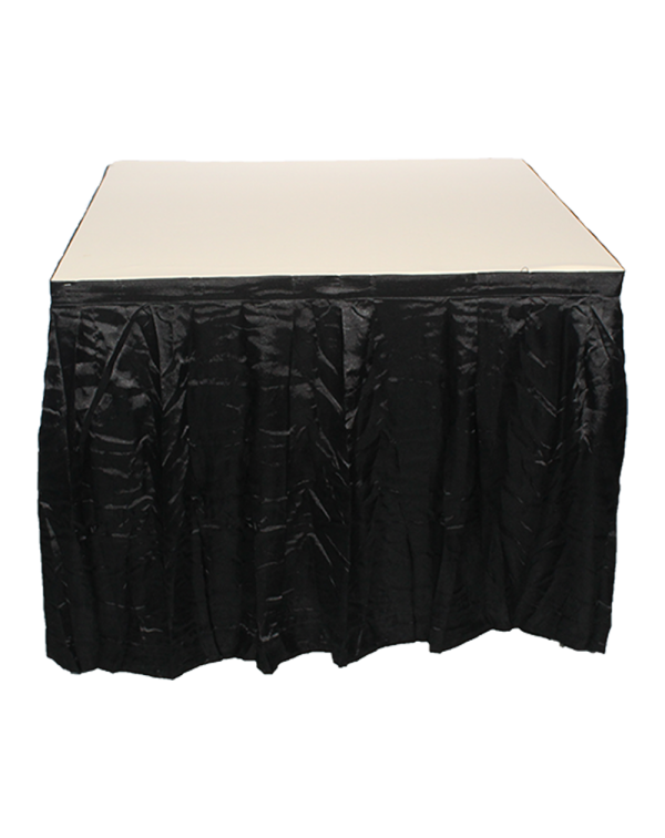 3' x 3' Table with Skirting - Black