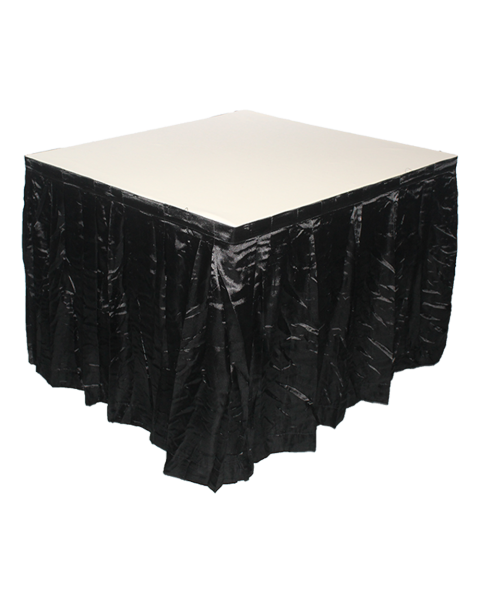 3' x 3' Table with Skirting - Black