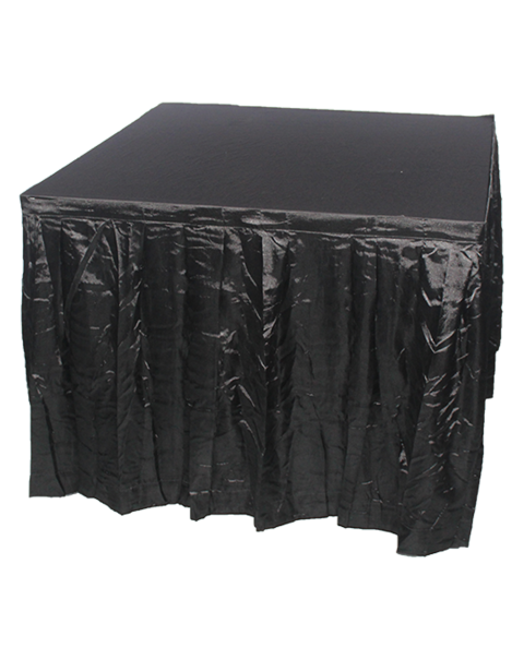 3' x 3' Table with Skirting - Black