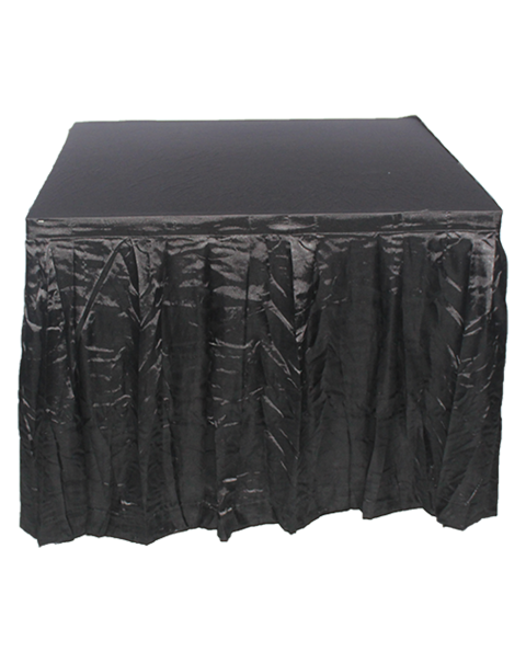 3' x 3' Table with Skirting - Black